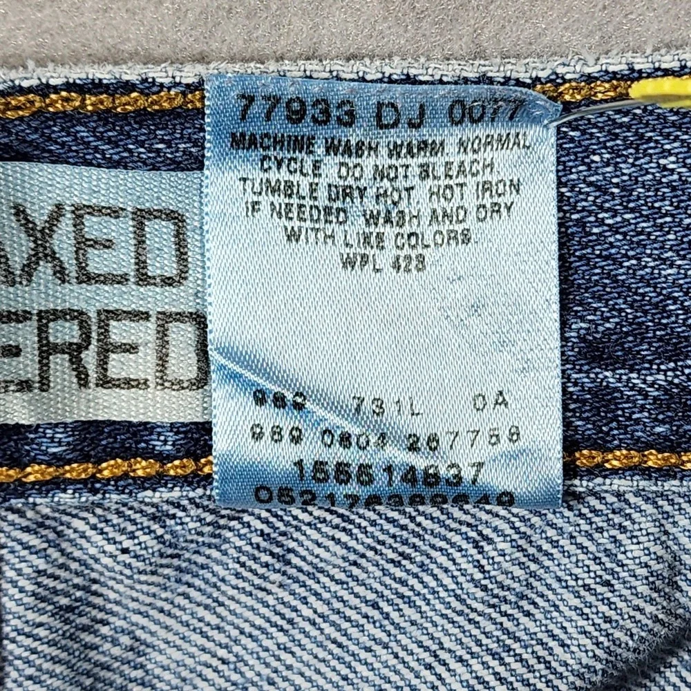 Vintage Levis 550 Relaxed Fit Tapered Leg Mom Jeans Size 16L High Rise Denim 90s